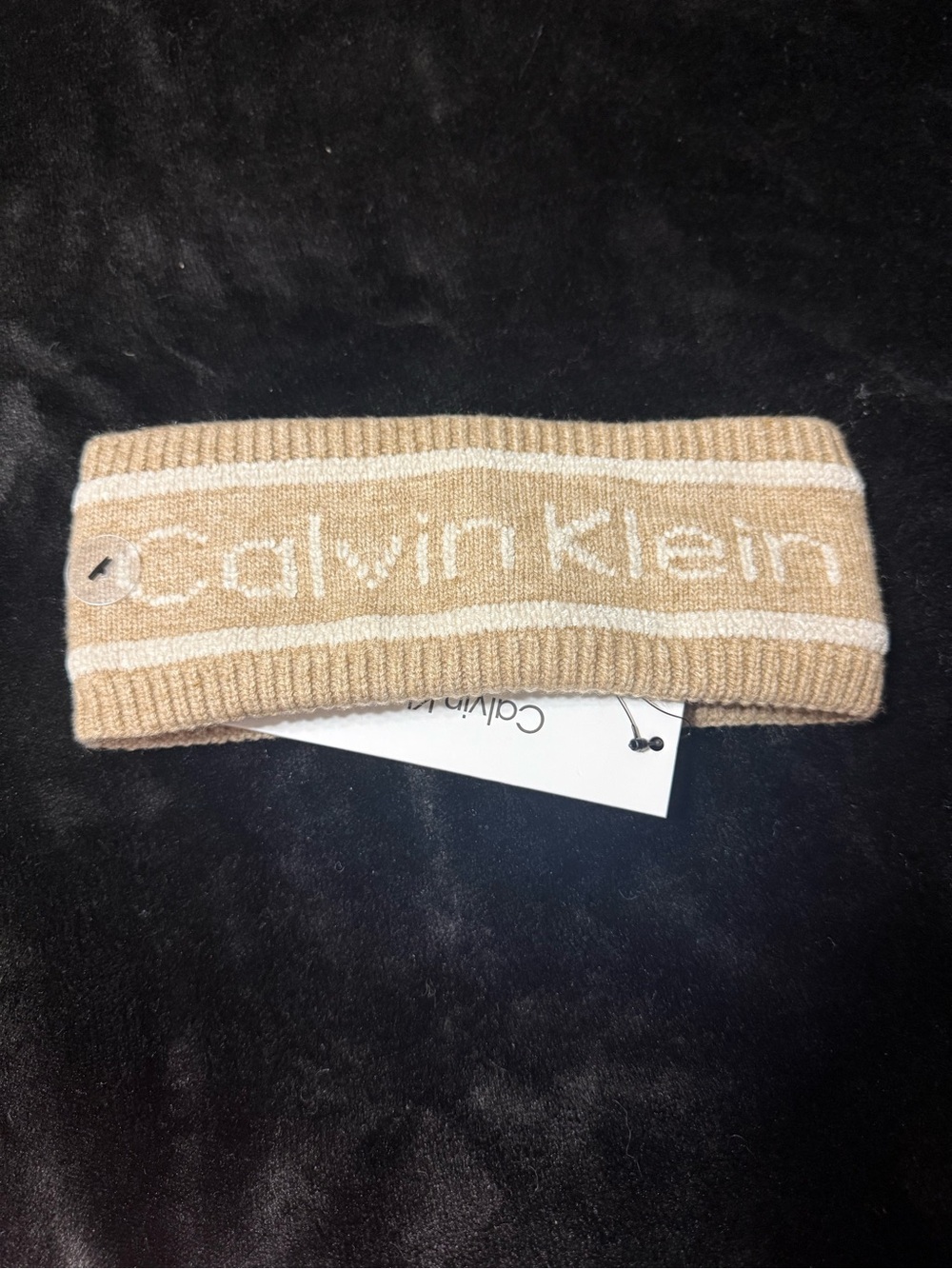 Calvin Klein Beige/White Headband